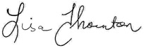 Lisa Thornton Signature